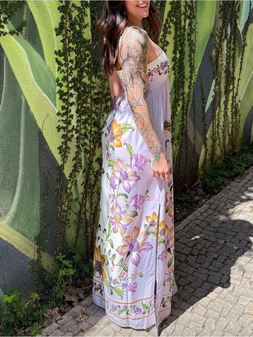 FARM Rio Lilac Maxi Dress Size XL - Picture 3 of 8